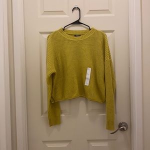 Long sleeve knitted sweatshirt